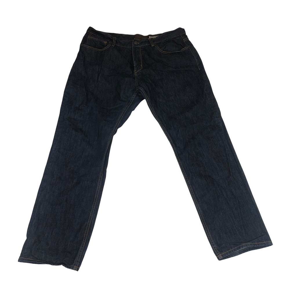 LR Geans by LRG Y2K Mens 42x30 Dark Wash Straight Leg Indigo Denim Jeans Hip Hop
